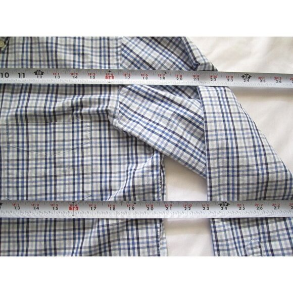 Men's J Crew 80's 2 Ply Cotton Button Up Long Sleeve Shirt Sz M 15-15.5 (MT230) - Picture 5 of 7